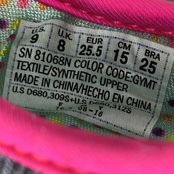 Skechers Kids Go Walk Bitty Bow memory foam Sneaker, Toddler 9, Gray/Pink - Picture 10 of 10